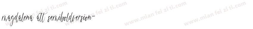 magdalena alt semiboldversion字体转换